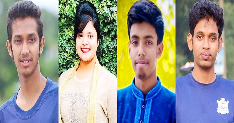 বা থেকে- তানভীর হাসান, শিক্ষার্থী, শাহজালাল বিজ্ঞান ও প্রযুক্তি বিশ্ববিদ্যালয়। রওশন জাহান সুমাইয়া শিক্ষার্থী, নর্থ সাউথ বিশ্ববিদ্যালয়।  রেজওয়ান আহম্মেদ শিক্ষার্থী, খুলনা বিশ্ববিদ্যালয়। রোকনুজ্জামান শিক্ষার্থী, চট্টগ্রাম বিশ্ববিদ্যালয়। 