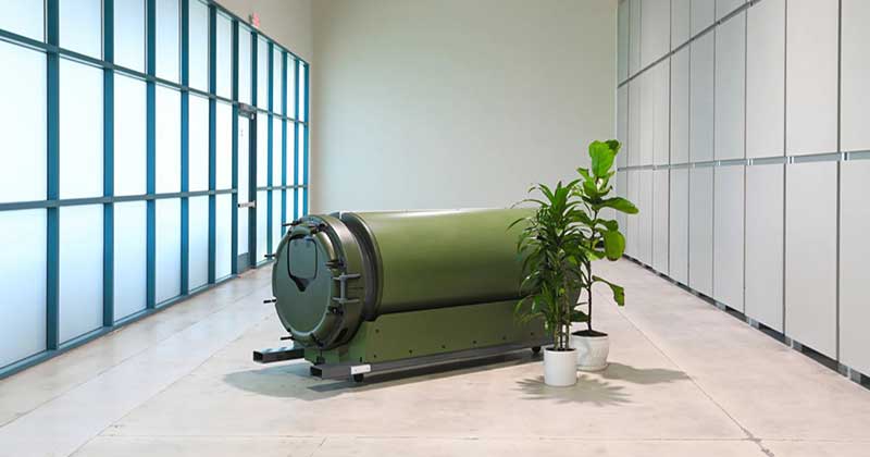 এ ধরনের ক্যাপসুলের মাধ্যমে মরদেহকে পরিণত করা হয় মাটিতে।