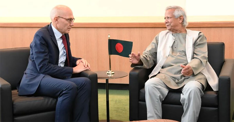 জাতিসংঘের মানবাধিকারবিষয়ক হাইকমিশনার ভলকার তুর্কের সঙ্গে মঙ্গলবার টেলিফোনে কথা বলেন প্রধান উপদেষ্টা ড. মুহাম্মদ ইউনূস। ফাইল ছবি