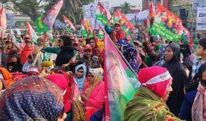 খুলনায় তারেক রহমান, জনসভা ঘিরে নেতাকর্মীদের ঢল