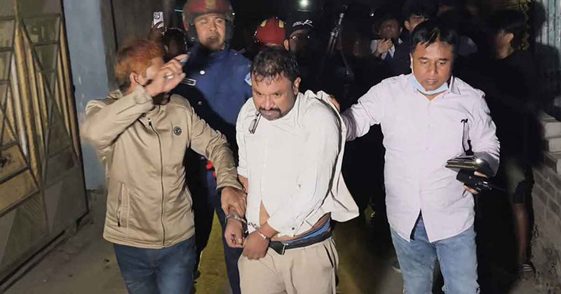 স্ত্রী হত্যার অভিযোগে আটক আইনজীবী হোসেন তাইফুর। ছবি: সংগৃহীত