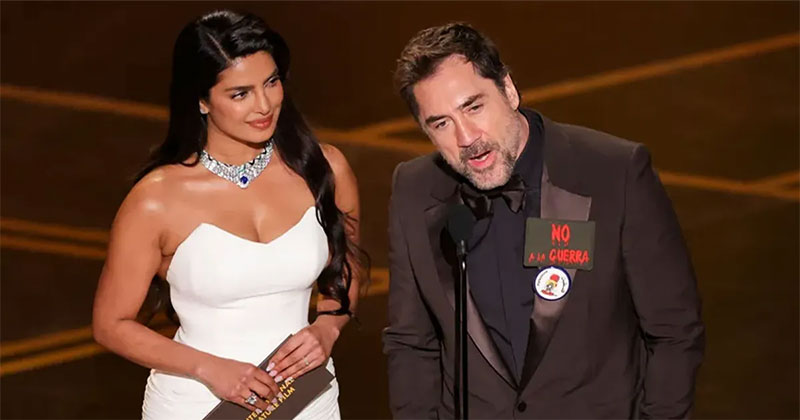 অনুষ্ঠানে পুরস্কার বিজয়ী স্প্যানিশ অভিনেতা হাভিয়ের বারদেম