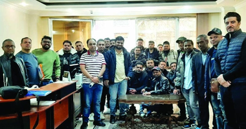 ইরান থেকে ১৮৬ বাংলাদে‌শিকে আজারবাইজানে নেওয়া হয়েছে