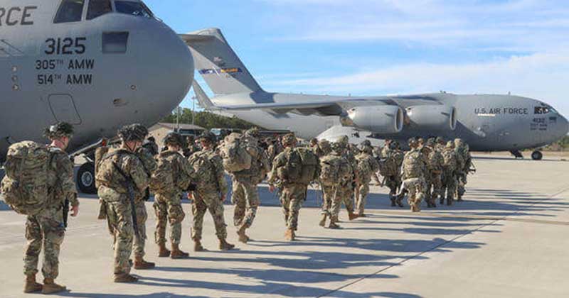যুক্তরাষ্ট্রের এলিট ৮২ তম এয়ারবোর্ন ডিভিশনের একাংশ। ছবি: সংগৃহীত