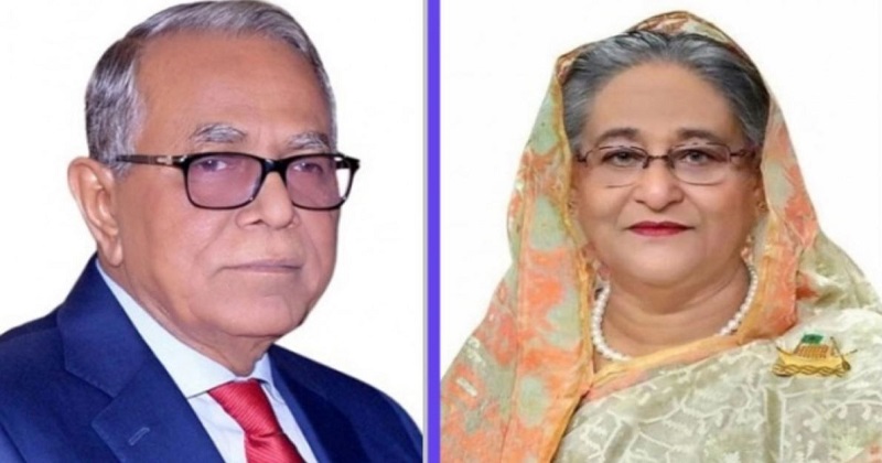 রাষ্ট্রপতি মো. আবদুল হামিদ ও প্রধানমন্ত্রী শেখ হাসিনা।   ফাইল ফটো
