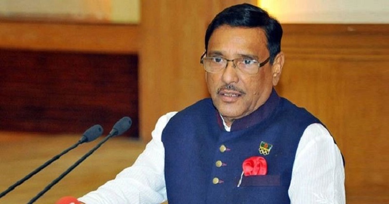 আওয়ামী লীগের সাধারণ সম্পাদক এবং সড়ক পরিবহন ও সেতুমন্ত্রী ওবায়দুল কাদের।    ফাইল ফটো