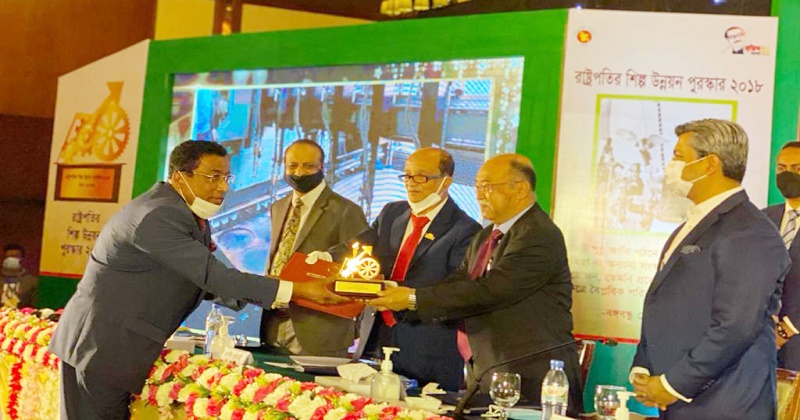 রাষ্ট্রপতির শিল্প উন্নয়ন পুরস্কার ২০১৮ পেলো এনার্জিপ্যাক