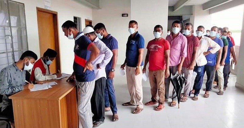 ভাসানচরে রোহিঙ্গাদের টিকাদান শুরু