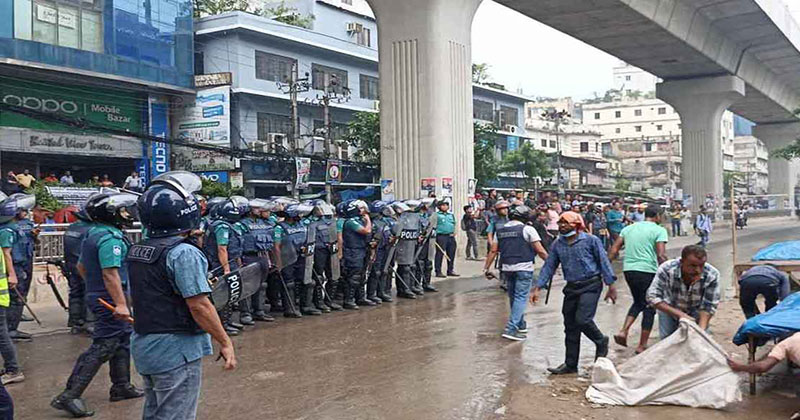 বায়তুল মোকাররমে জামায়াতের বিক্ষোভের চেষ্টা পণ্ড