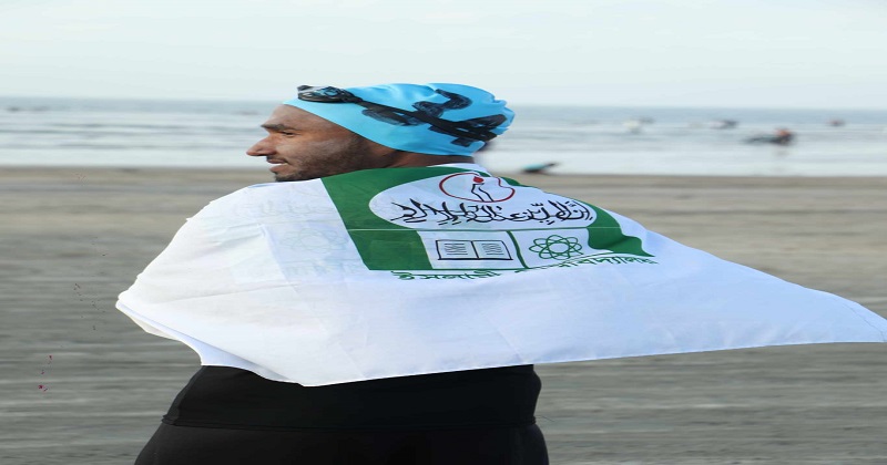 সাঁতরে ‘বাংলা চ্যানেল’ পাড়ি দিলেন ইবি শিক্ষার্থী মুসা 