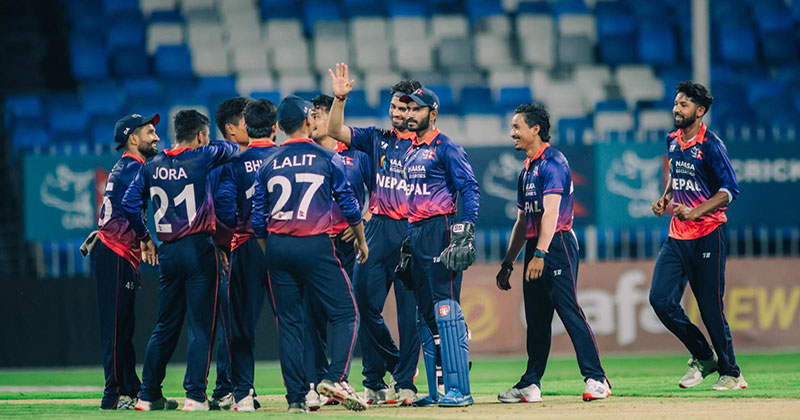 সাবেক বিশ্বচ্যাম্পিয়ন ক্যারিবীয়দের হারিয়ে নেপালের ইতিহাস