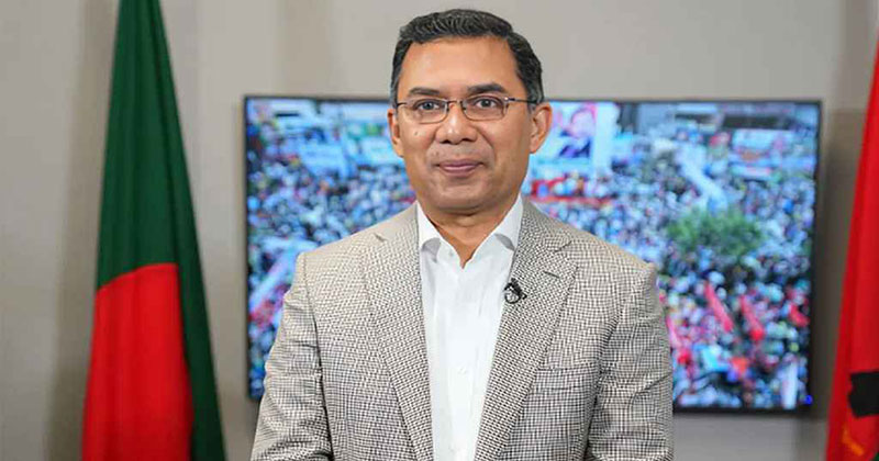 বিএনপির ভারপ্রাপ্ত চেয়ারম্যান তারেক রহমান। ছবি: সংগৃহীত