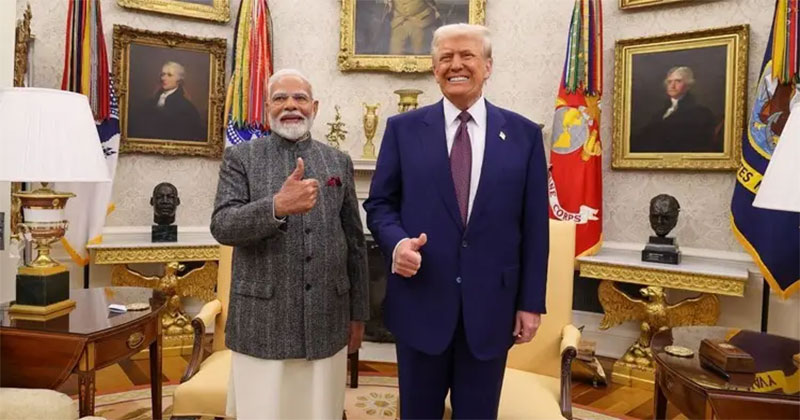  মোদীর রাজনৈতিক ক্যারিয়ার ধ্বংস করতে চাই না বলে মন্তব্য করেছেন ট্রাম্প/ ফাইল ছবি