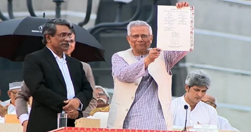 জুলাই সনদে সই করলেন প্রধান উপদেষ্টা ও রাজনীতিবিদরা