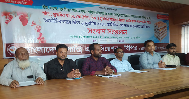 ৭ দফা দাবি না মানলে সারাদেশে ডিম-মুরগি উৎপাদন বন্ধ থাকবে: বিপিএ