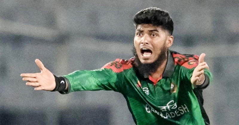 ক্যারিয়ারে প্রথমবার ৫ উইকেট রিশাদের 